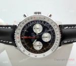 Swiss Copy Breitling 1884 Chronometre Navitimer Watch SS Case Black Dial